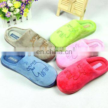 High Quality Washable Cowhells Soles Cotton Slipper