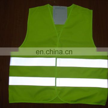 Reflective safety vest Roadway Hi-vis reflective Green color clothing workwear uniform