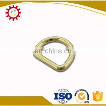 Free sample Shiny plated d ring for shoes and bags