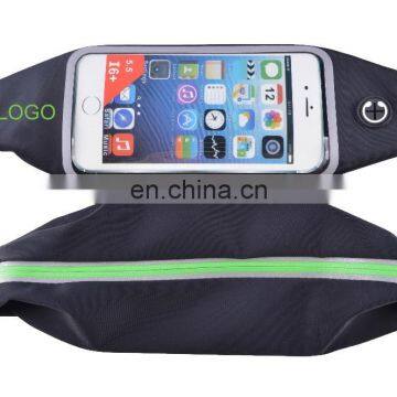 Running Waist Belt Pouch Case Fit Smartphone 4.7 Inch Zipper Pockets Water Resistant Expandable Runners Waist Belt Bag photo-3