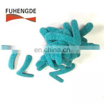 Green Iron on Towelling and Fabric Embroidery Patch Letters With Hook Loop Backing Fastening photo-3