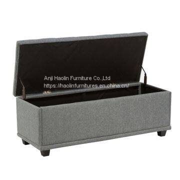 Linen Ottoman Chair,Hotel Chair,Restaurant Chair,Fully KD Chair With Storage-HL-6004 photo-2