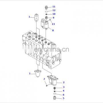 Excavator PC300-7 PC350-7 PC360-7 723-47-26106 control valve assy