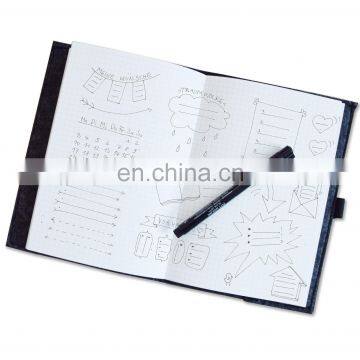 Color Custom A4 A5 A6 Felt Notebook Cover With Pen Holder for Promotional photo-6