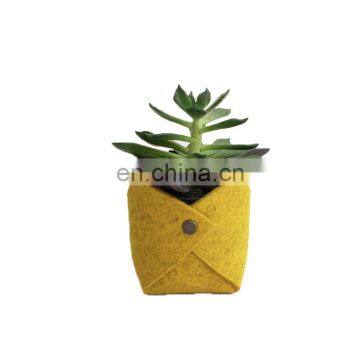 home decoration felt flower pot for living room