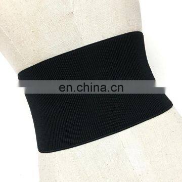 TWOTWINSTYLE Wide Belt For Women Elastic Zipper Patchwork High Waist Slim Belts Fashion photo-3