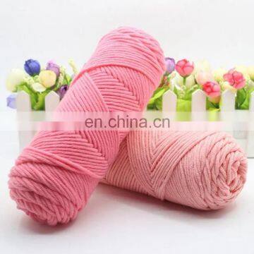 Oeko-Tex Standard Hot Sale 8ply Fancy Colored Milk Cotton Yarn for Knitting and Crocheting photo-3