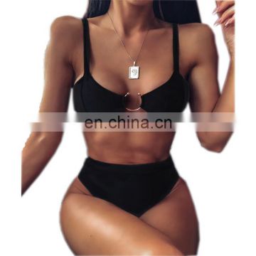 Ladies split swimsuit leopard bikini new swimwear