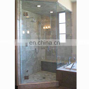 China custom made  simple frameless glass shower room