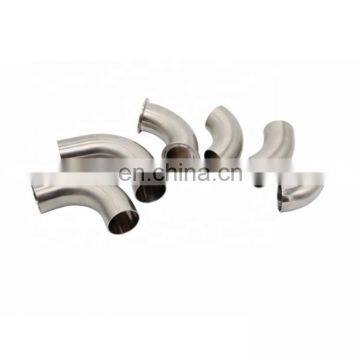 SS304 SS316 Wholesale Hygienic 45 & 90 Degree Short Elbow With Weld Ends photo-5