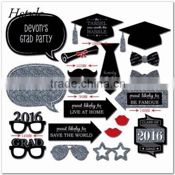Grad Party Photo Booth Props on A Stick DIY Kits Fun Graduation Party Decoration Centerpieces PFB0081 photo-4