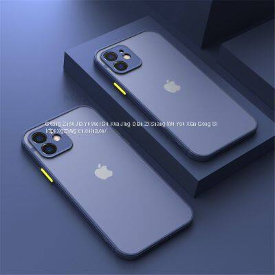 Shockproof Armor Matte Case For IPhone 12 11 Pro Xs Max XR X 6 7 8 Plus SE Mini Luxury Silicone Bumper Clear Hard PC Cover Funda photo-3