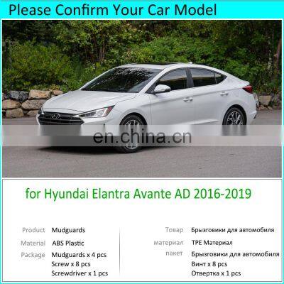 for Hyundai Elantra AD Avante 2016 2017 2018 2019 Mudguards Mudflaps Fender Mud Guards Splash Mud Flaps Cladding Car Accessories