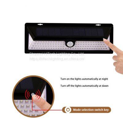IP65 Waterproof PIR Motion Sensor Solar Wall Mounted Light 118 LEDS Outdoor Solar Lamp For Garden Street Light Cold Lighting photo-3