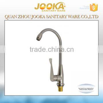 Single cold water brushed kitchen faucet manufacturer in Fujian China