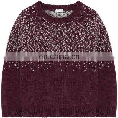 Autumn Intarsia Kids Baby Pullover Cashmere Sweaters