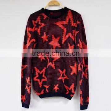 Women Clothing Colourful Mottled Pullover Blended Women Knitted Sweater