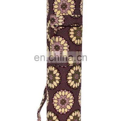 Handmade Jacquard Designed Canvas Indian Made Yoga Mat Bag