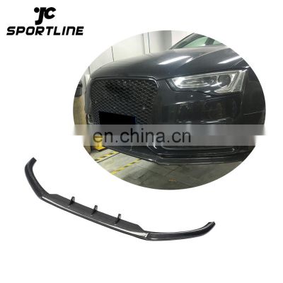 S5 Facelift Carbon Fiber Front Bumper Lip for Audi A5 S5 8T 12-16 (Fits:S5 ONLY)