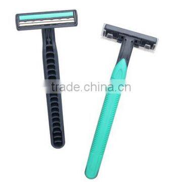 rubber handle twin blade razor