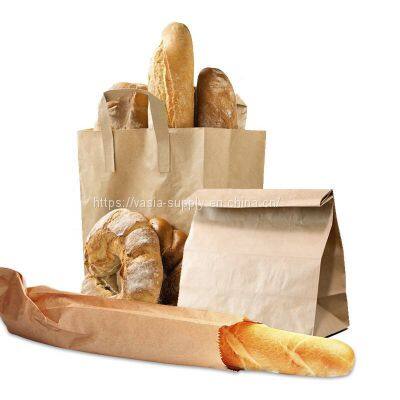 Eco friendly design printed French bread paper bags with logo china wholesale