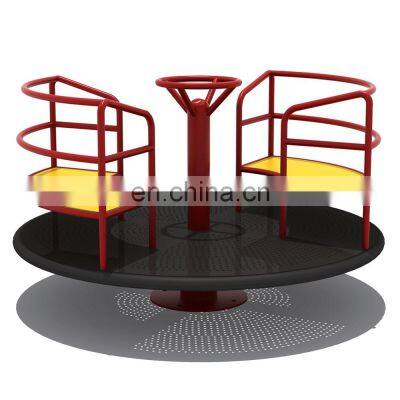 Outdoor children playground merry go round