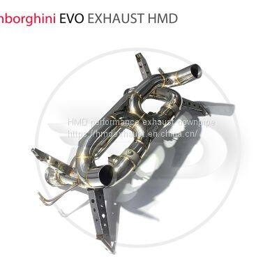 Exhaust Pipe Manifold Downpipe For Lamborghini EVO Muffler With Valve For Cars Whatsapp008613189999301