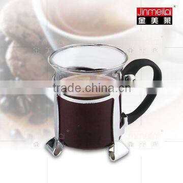 200ml glass tea cup, coffee mug with rubber handle