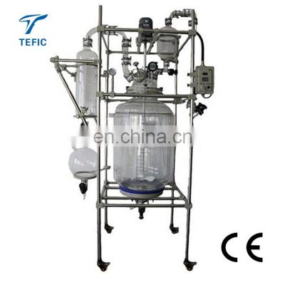 50L Pharmaceutical factory Industrial chemical Glass Reactor