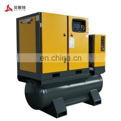 Premium air screw compressor 16 bar 15 kw screw compressor and tank