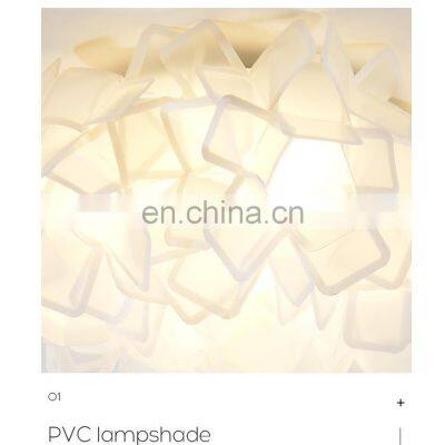 2022 New Design Slice Shape White Romantic Nordic Minimalist Iron Children's Room Pendant Lamp photo-2