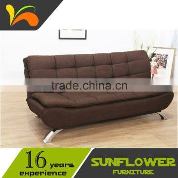 Modern Home Furniture Fabric Double Cushions Sofa Cum Bed Designs