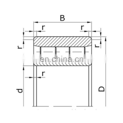 Good Quality Single Row Cylindrical Roller Bearings With Short Cylindrical Roller Without Ribs On Outer Ring And Solid Cage