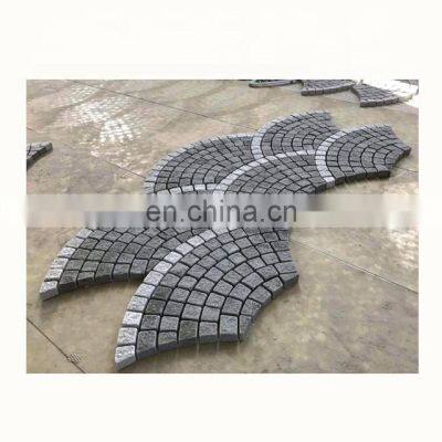 Fan shape tumbled  cobble stone pattern