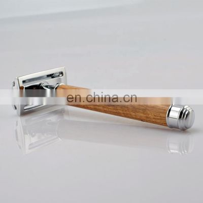 bamboo zebrawood wooden eco friendly reusable shaver rasoir safety razor