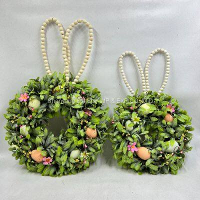 Shenyang For Star Factory Suppliers Spring Easter Decoration Home Wreath Indoor Easter Rabbit Wreath photo-2
