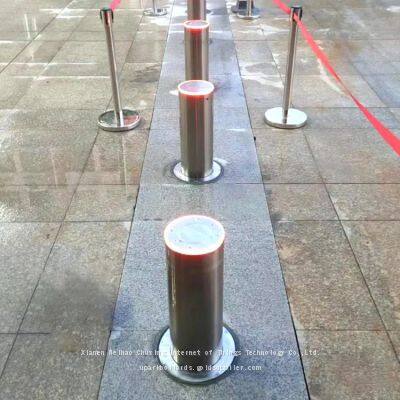 UPARK Original Factory Anti-theft Car Parking Space Electric Bollard with Small Control Cabinet Automatic Steel Parking Bollards