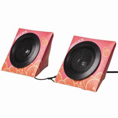 customized oem full color printing promotion gift cardboard tws paper box speaker