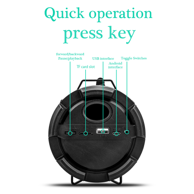 Outdoor HiFi Stereo Music Sound Box With Phone Holder Super Bass Audio Portable Wireless Blue Tooth BT Speaker photo-4