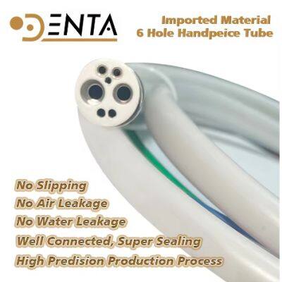 6 Holes Dental Handpiece Tube Super High Quality Hose Connector For Dental High Speed Water Pipe Accessories Tools Parts