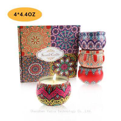 Bulk Order Natural Soy Scented Candles - 4-Piece Travel Set, Portable for Yoga/Massage Businesses photo-3