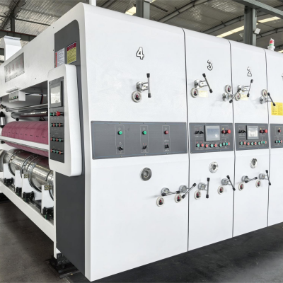 1224 Series Hot Sale Printing Die Cutting Creasing Folder Gluer Machine for Corrugated Cardboard Box Making photo-2