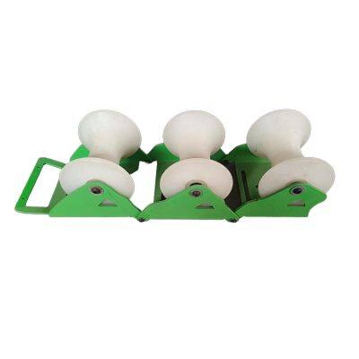 Triple Pulley | 5mm Thickened Steel Triangular Base + Nylon Pulleys | Seamless Welding | 58cm Total Width & Foldable