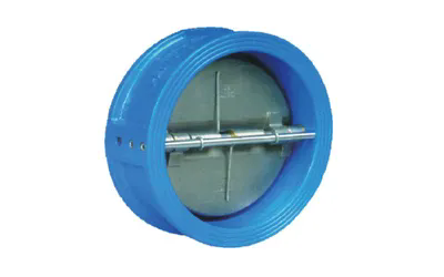 Válvula de retención de oblea doble para HVAC, protección contra incendios, tuberías industriales, baja caída de presión