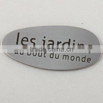 factory price customized metal nameplate,furniture metal brand plate wholesale                        
                                                Quality Choice