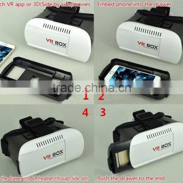 Google Cardboard VR BOX for Smartphone Headset 3D Virtual Reality Glasses Box 2.0 vr 3d photo-3