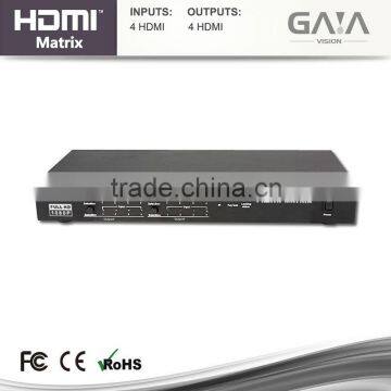 HDMI Matrix switch with 4 input 4 output hdmi splitter matrix RS232 3D support hdmi matrix 4x4