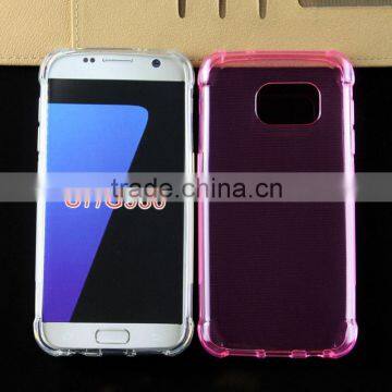 Clear Transparent Soft Tpu Anticollision Dust Control Cell Phone Case for Samsung Galaxy S7 G930 Skin Quality Choice photo-3