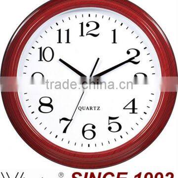 Plastic Material Antique Wooden Color Wall Clock