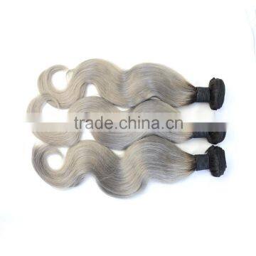 Qingdao Manufacturer Malaysian Body Wave Hair Two Tone Ombre Colored Hair Weave Bundles